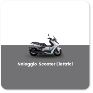 visione di uno scooter elettrico a noleggio